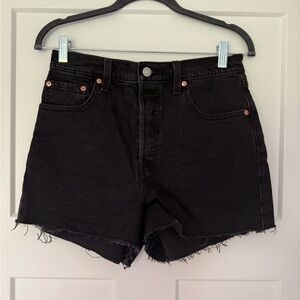 Black Levi Jean Shorts